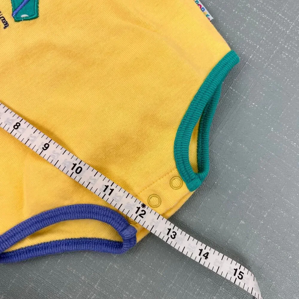 Vintage Gymboree Color Block Beach Bodysuit Romper Newborn 3-6 Months